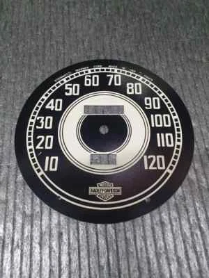 Harley Davidson WL WLA WLC WLD Flathead Civil Black Speedometer Face - Image 1 of 2