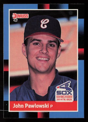 1988 Donruss John Pawlowski #457a RC Chicago White Sox Baseball Card - Image 1 of 2