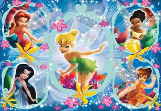 DISNEY FAIRIES Tinkerbell Birthday Scene Setter wall mural BACKDROP 5'x3' set#2 - Image 1 of 1
