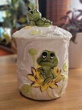 Vintage 1978 Sears Neil The Frog Large Canister Japan Lily Pad
