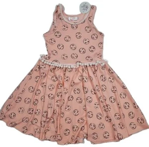 Dot Dot Smile Girls Tank Dress Size 7 Smiley Happy Faces New With Tags - Picture 1 of 5
