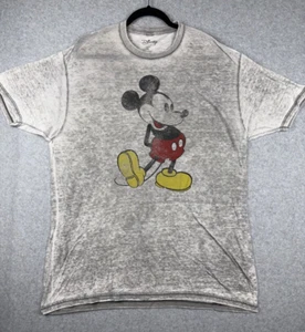 Camiseta De Colección Disney Mickey Mouse Para Hombre XL Gris Gráfico Camiseta Envejecida Informal - Imagen 1 de 7