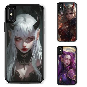 Phone Cover unicorn fantasy comic female For Apple iPhone 12 13 14 15 16 - Picture 1 of 25