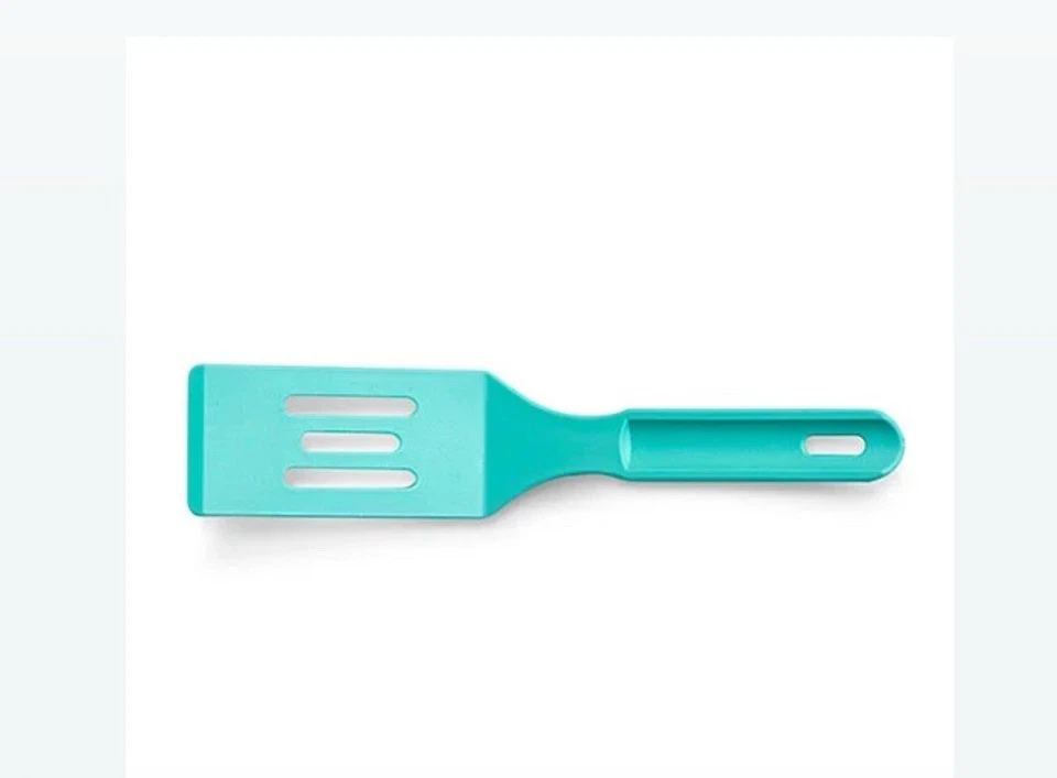 Pampered Chef Mini Nylon Serving Spatula Aqua Teal Kitchen Baking Utensil 1406 - Image 1 of 1