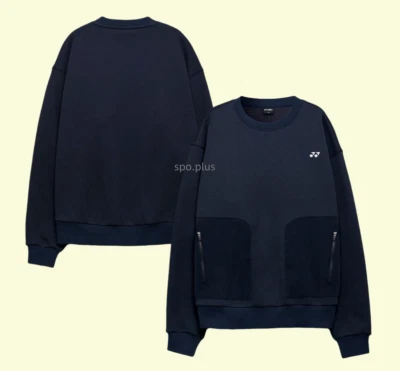YONEX 24F/W Unisex Overfit Polar Bádminton Sudadera Informal Azul Marino NUEVO CON ETIQUETAS 243TL003U Foto 1 de 4