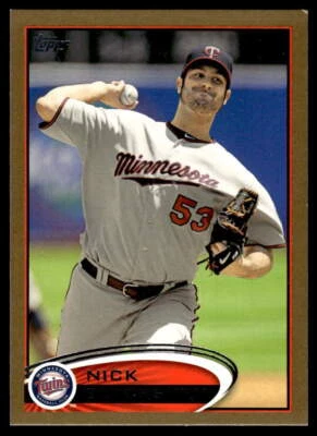 2012 Topps Nick Blackburn #316 Gold Minnesota Twins Baseball Card /2012 - Image 1 of 2