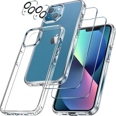 MORRENT Hülle iPhone 16 15 14 13 12 Pro MAX Mini 2x Panzerfolie Kamera Glas Schutz Case