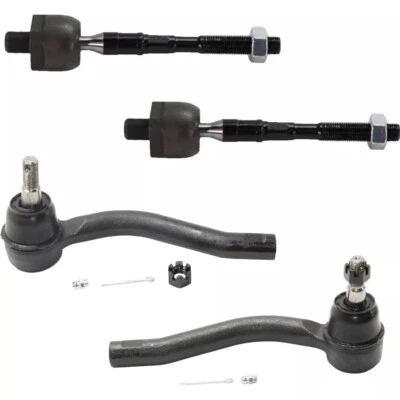 Tie Rod End Set For 2014-2019 Infiniti Q50 17-19 Q60 Front Inner and Outer - Image 1 of 4