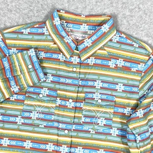 Panhandle Western Shirt Girls XXL 14 16 Pearl Snap Rodeo Colorful Aztec Navajo - Picture 1 of 13