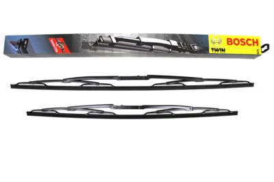 BMW E39 525I 528I 530I 540I M5 FRONT WINDSHIELD WIPER BLADE SET BOSCH 1997-2003 - Image 1 of 4