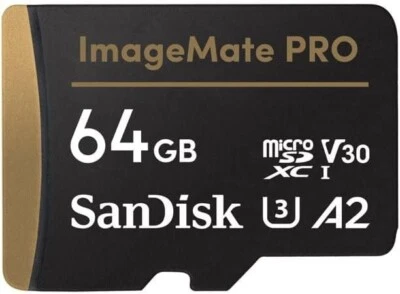 SanDisk 64GB ImageMate PRO microSDXC UHS-1 Memory Card with Adapter for Action C - Image 1 of 4