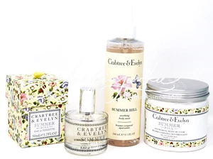 Crabtree & Evelyn Summer Hill Eau De Toilette Perfume Body Mist Lotion Cream 3pc - Picture 1 of 2