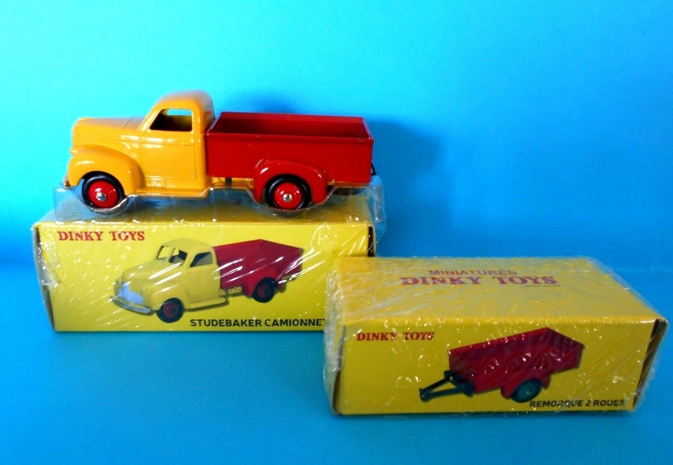 DINKY  STUDEBAKER  CAMIONNETTE REMORQUE 2 ROUES  25P  25S 2576047 - 2267001 [N] - Immagine 1 di 1