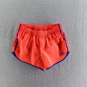 Abercrombie Neon Orange Blue Trim Lined Casual Lightweight Shorts Size L - Picture 1 of 7