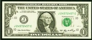 Fr.1933-B 2006 Repeater 24572457 Federal Reserve Note GEM Crisp Uncirculated - Bild 1 von 2