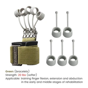 Hand Resistance Bands Finger Stretcher Extensor Exerciser Grip Strengthener US - Picture 1 of 15
