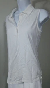 TORY SPORT Women's White Sleeveless Polo Shirt Sz S/P ($198) - Picture 1 of 5