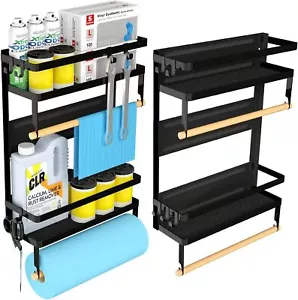 Paper Towel Holder with Shelf, 2-in-1 Magnetic Paper Towel Holder Shelf with for - Picture 1 of 1