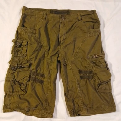 Pantalón Corto Twoce Y2K Carga Para Hombre 38 Beige Caqui Utilitario Grunge Patinador Suelto Ropa de Calle Foto 1 de 3