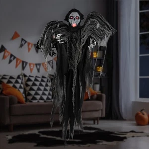 Northlight Animated Hanging Zombie Vampire with Lights and Sound Halloween - Picture 1 of 7