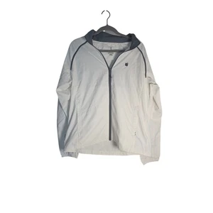 Elevate Damengröße Large weiß Apple Mitarbeiter Windbreaker leichter Reißverschluss Tech - Bild 1 von 7