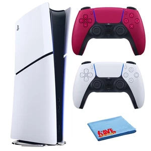 PlayStation 5 Slim, PS5 Console Digital Edition, Built-in 1TB SSD Storage Bundle - Picture 1 of 6