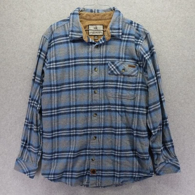 Legendary Whitetails Flannel Shirt Mens Medium Flap Pocket Button Up Long Sleeve - Image 1 of 4