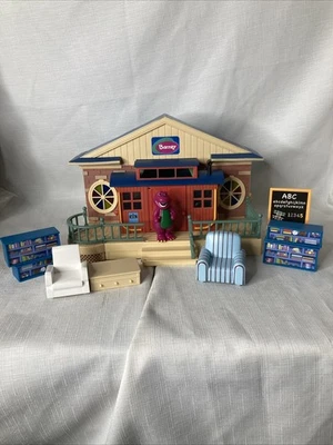 Barney Deluxe School House Playset Preschool Pretend - Image 1 of 4
