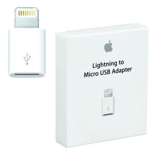 Adaptador Lightning a Micro USB Original Apple MD820ZM/A - Imagen 1 de 4