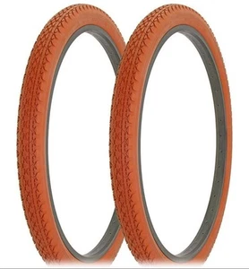 (2) NEW DURO 26X2.125  (57-559) CLAY DIAMOND PATTERN BICYCLE TIRES - Picture 1 of 1