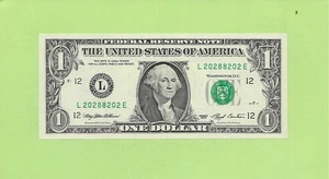 1993 ..UNCIRC $1 L 2028 8202 E .... RADAR READS SAME FORWARD/BACK - Picture 1 of 2