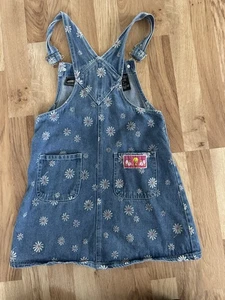 Vintage Looney Tunes Youth Girls Blue Denim Overall Shorts Tweety Size 10 EUC - Picture 1 of 6