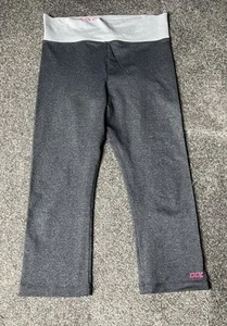 Lorna Jane Pants Womens Medium Grey Pink High Rise Believe Carpi Tight Ladies - Picture 1 of 14