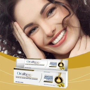 Adhesivo Dentadura Crema Aceite de Oliva Adhesivo Dentadura NUEVO Z6N7 - Imagen 1 de 12