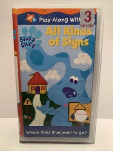 Blues Clues All Kinds Of Signs VHS Nick Jr - Play Along - Steve - 2001 - Used - Imagen 1 de 5