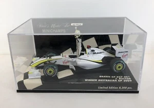 MINICHAMPS F1 1:43 Brawn GP 2009 Jenson Button WC Australian GP Formula 1 - Foto 1 di 1