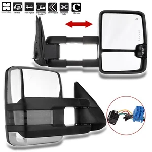 For 2003-2006 Silverado Sierra Towing Mirrors Power Heated LED Signal - Imagen 1 de 9
