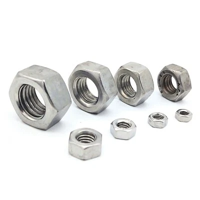 Sechskantmutter DIN 934 Edelstahl A2 V2A-A4 V4A M2 M 2,5 M4 M 5 M6 M8 bis M30 - Bild 1 von 4