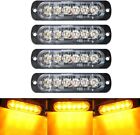 4x20 6 LED Amber Recovery Strobe Flashing Warning Grille Light for Lorry Truck