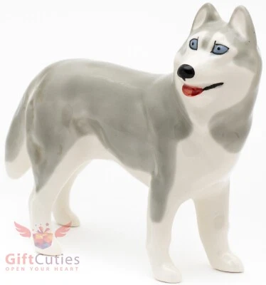 Porcelain Figurine of the Siberian Husky Dog - Image 1 of 4