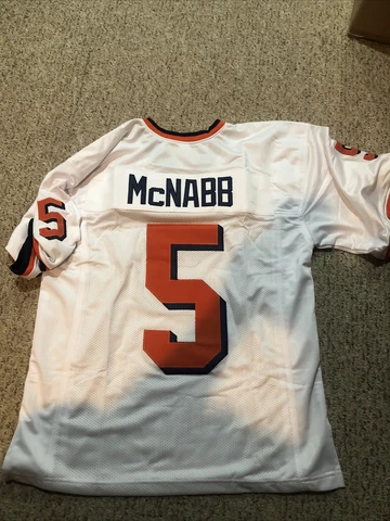 SYRACUSE ORANGE DONOVAN MCNABB SIZE XL FOOTBALL JERSEY THROWBACK WHITE Cover