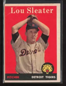 1958 Topps #46 Lou Sleater PR Name in white letters - Picture 1 of 2