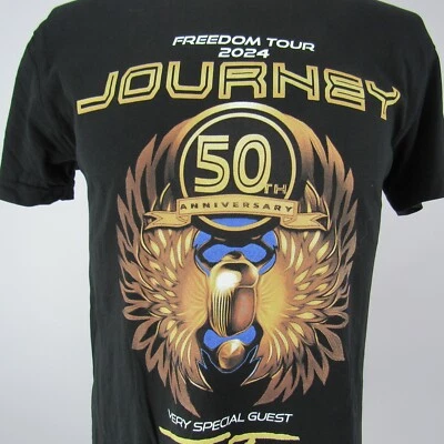 Camiseta unissex Journey Freedom Tour 2024 tamanho M banda de concerto - Imagem 1 de 4