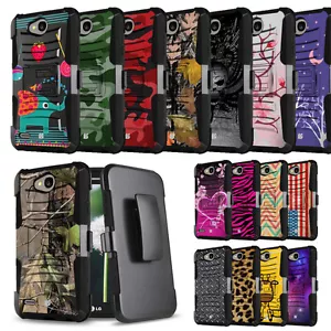 Für LG Fiesta L63BL L64VL X Power 2 K10 Power X Ladecase + Holster Clip Cover - Bild 1 von 57