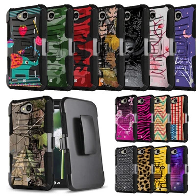 Funda de carga para LG Fiesta L63BL L64VL X Power 2 K10 Power X + funda cubierta con clip Foto 1 de 4