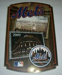 NEW YORK METS WINCRAFT 11X17 WOOD SIGN BRAND NEW - Picture 1 of 2