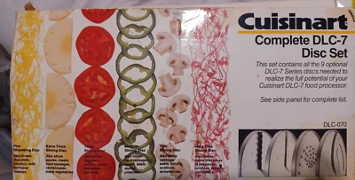 Cuisinart Food Processor 5 Disc Set DLC-7  Blades With Original Box - Image 1 of 3