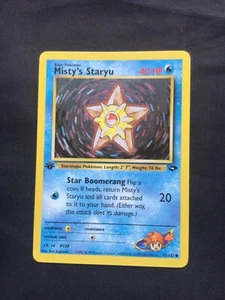 Pokemon Cards: Gym Challenge 1st Edition Common: Misty's Staryu 92/132 - Picture 1 of 10