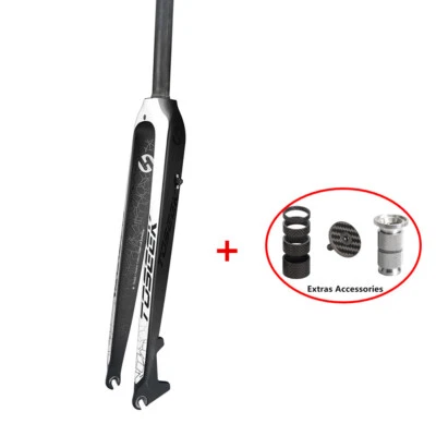 TOSEEK Carbon Fiber Fork 26/27.5/29in Rigid Mountain Bike Fork Disc Brake Forks - Image 1 of 4