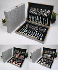 24pc Stainless Steel Cutlery Set Tableware Kitchen Utensil Set Fork Spoons Boxed